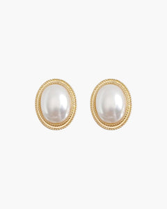 Radiance Oval Pearl Studs